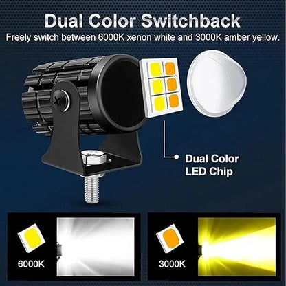 2 Pcs Set Mini Driving Fog Lights