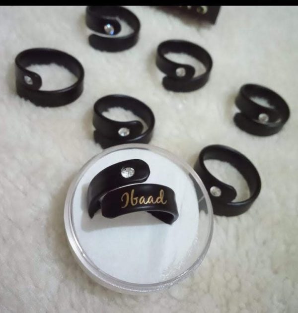 Customiseable And Adjustable Name Finger Ring