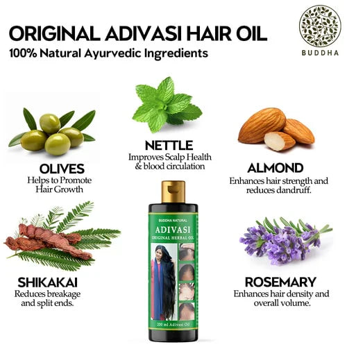 Original Adivasi Herbal Hair Oil 200ML